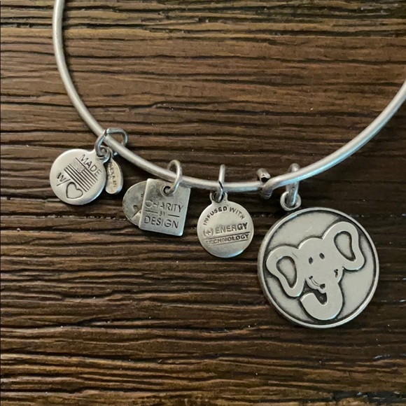 Alex&Ani Charity by Design Elephant Wire Bracelet - Picture 2 of 5